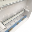 Quadro elettrico centralino 36 moduli DIN box superfice scatola da parete IP40 per interruttori grigio