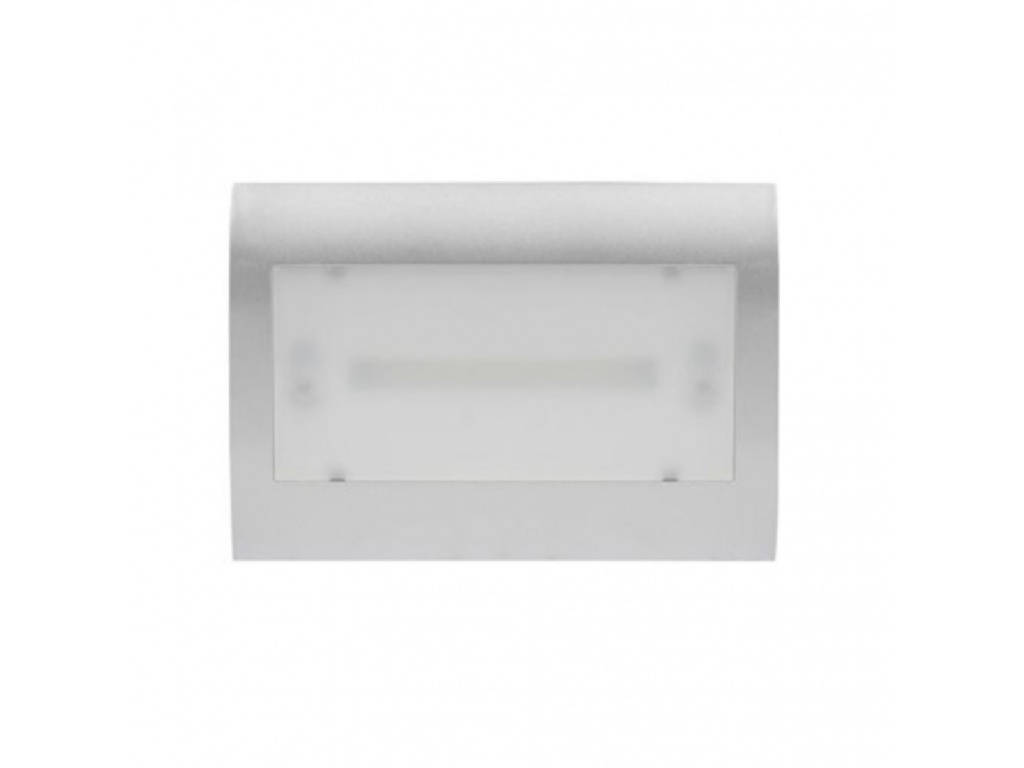 Lampada di emergenza led luce fredda da incasso per scatola cassetta 503  con placca bianca o