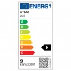 V-TAC PRO Lampadina led bulbo 9w A60 attacco grande E27 copertura opaca luce fredda naturale calda