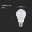 V-TAC PRO Lampadina led bulbo 9w A60 attacco grande E27 copertura opaca luce fredda naturale calda