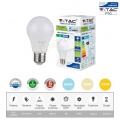 V-TAC PRO Lampadina led bulbo 9w A60 attacco grande E27 copertura opaca luce fredda naturale calda