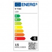 V-TAC PRO Lampadina led bulbo 15w A66 attacco grande E27 copertura opaca luce fredda naturale calda