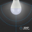 V-TAC PRO Lampadina led bulbo 15w A66 attacco grande E27 copertura opaca luce fredda naturale calda
