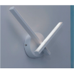 Applique da parete luce led 6w incrociato bianco lampada design moderno decorativo 2 bracci lineare per camera bagno soggiorno