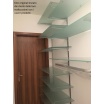 Barre rettangolari 120cm appenderia montante struttura arredo negozio in acciaio