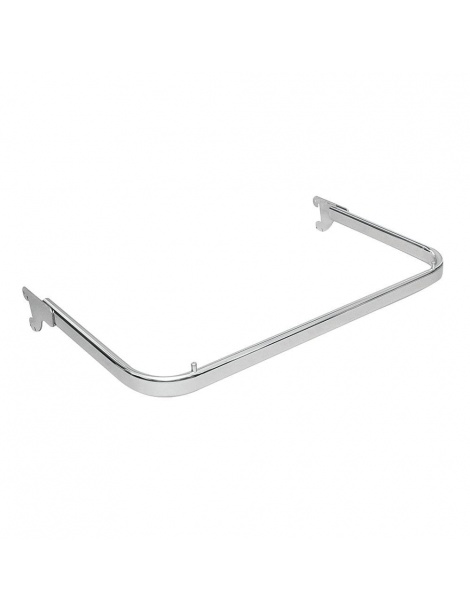 Barre rettangolari 120cm appenderia montante struttura arredo negozio in acciaio