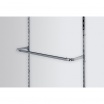 Barre rettangolari 120cm appenderia montante struttura arredo negozio in acciaio