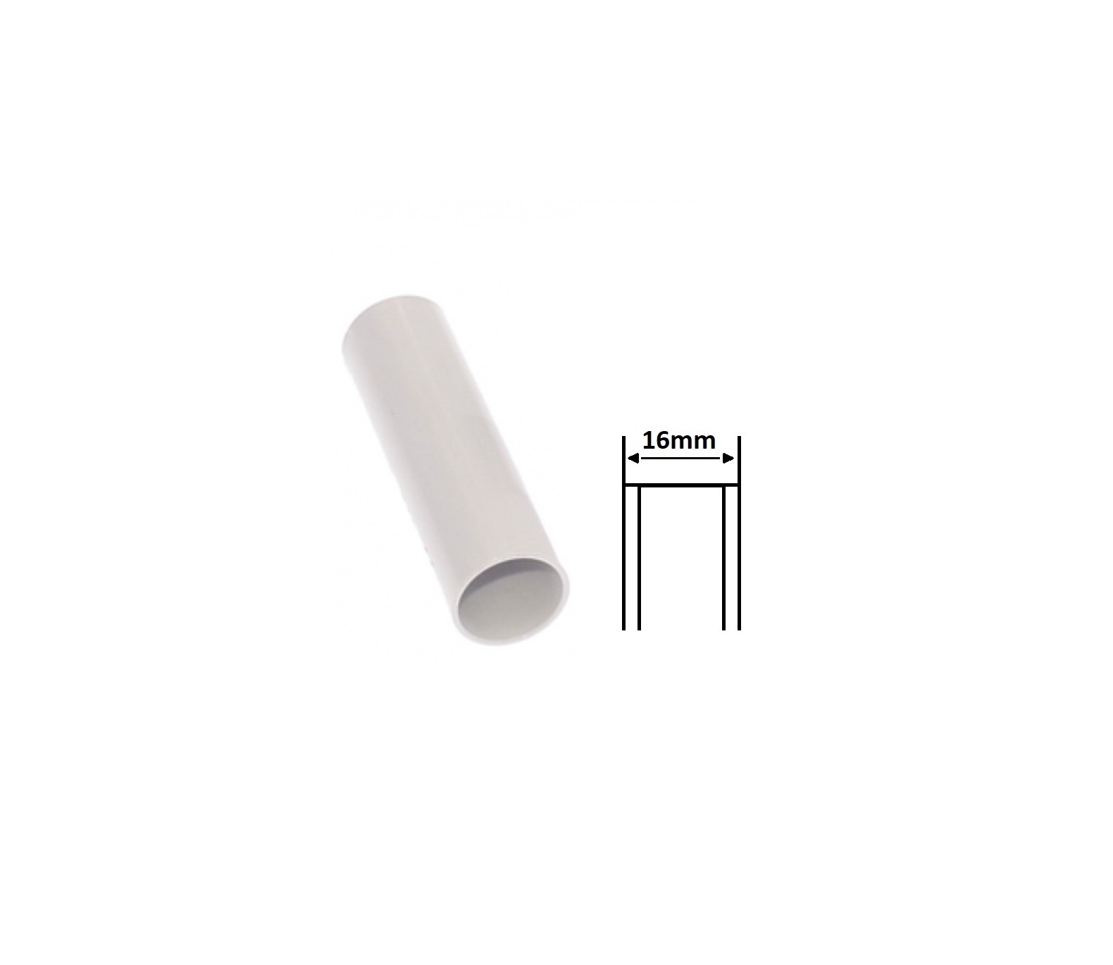 Manicotto per tubo rigido raccordo di giunzione Ø 16 20 25 32 mm IP40 collegamento in PVC grigio RAL 7035