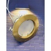 Portafaretto Tondo Oro spazzolato fisso da incasso cartongesso per lampadine GU10 MR16