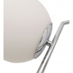 Lampadario a sospensione con sfera in vetro E27 argento design moderno minimal