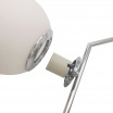 Lampadario a sospensione con sfera in vetro E27 argento design moderno minimal