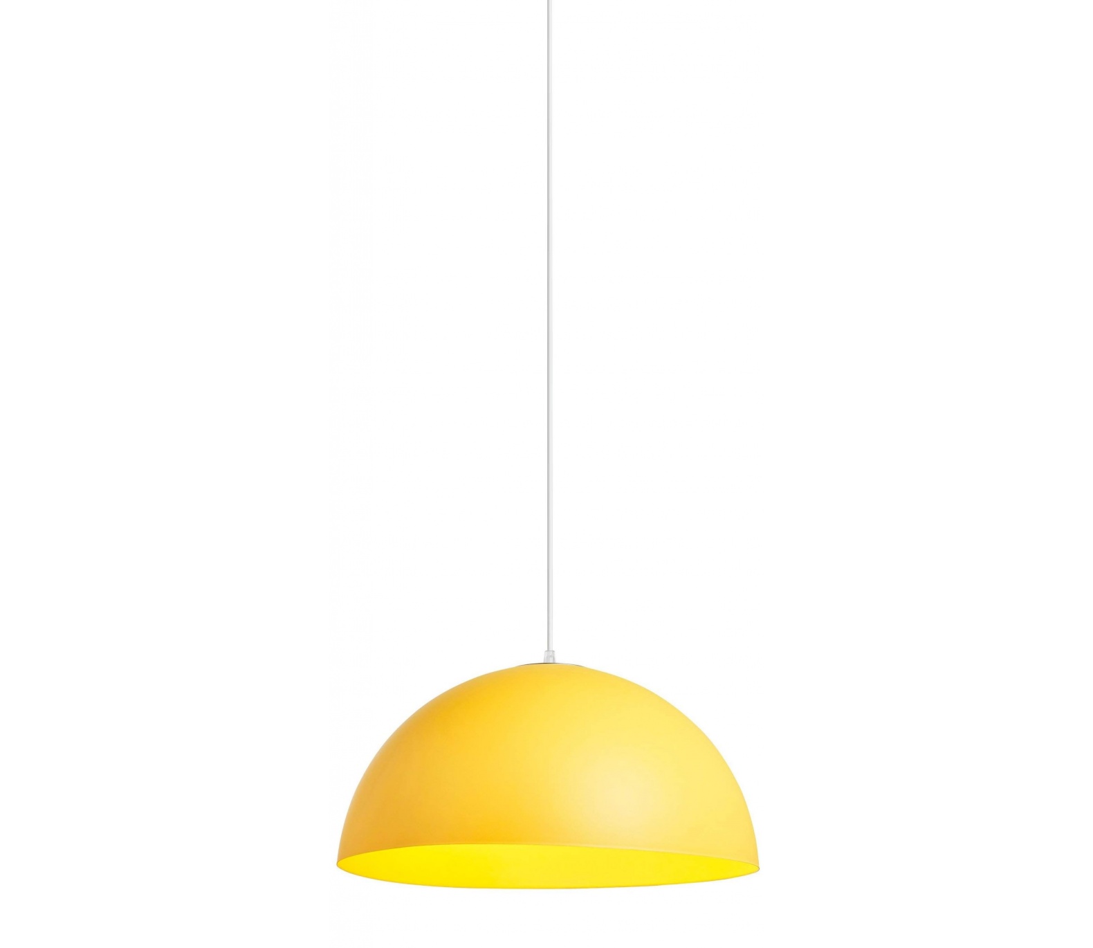 Lampadario a sospensione campana in metallo forma mezza sfera diametro 35cm attacco E27