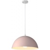 Lampadario a sospensione campana in metallo forma mezza sfera diametro 35cm attacco E27