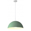 Lampadario a sospensione campana in metallo forma mezza sfera diametro 35cm attacco E27
