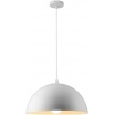 Lampadario a sospensione campana in metallo forma mezza sfera diametro 35cm attacco E27