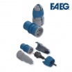 Adattatore da bipasso schuko a spina IP44 CEE industriale 250V 2P+T impermeabile per esterno cantieri