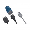 Adattatore da bipasso schuko a spina IP44 CEE industriale 250V 2P+T impermeabile per esterno cantieri