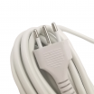 Prolunga elettrica 5 10 15 metri 2 prese bipasso 16A/10 + presa shuko con spina piatta 10A multipresa bianco