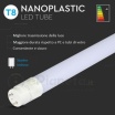 V TAC VT 1577 Tubo led 20w T8 attacco G13 neon 150cm con starter tubi in nano plastic luce bianco 6500k