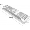 Trasformatore ultrasottile 12V 200W 16.7A alimentatore salvaspazio per strip strisce led telecamere