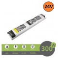 Alimentatore stabilizzato slim 24V 12.5A 300W trasformatore professionale switch salvaspazio