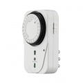 Temporizzatore analogico 24h timer con presa 220V fino a 3500W con interruttore
