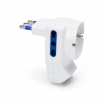Adattatore Multipresa Triplo Con Interruttore Spina 16A 2 Prese 10/16A Bipasso + 1 Presa Schuko