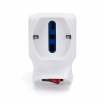 Adattatore Multipresa Triplo Con Interruttore Spina 16A 2 Prese 10/16A Bipasso + 1 Presa Schuko