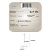 Lampadario a sospensione argento con 2 sfere bolle in vetro bianco attacco G9 design moderno