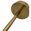 Lampadario a sospensione oro con 2 sfere bolle in vetro bianco opaco attacco G9 E27 design moderno minimal