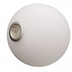 Lampadario a sospensione oro con 2 sfere bolle in vetro bianco opaco attacco G9 E27 design moderno minimal