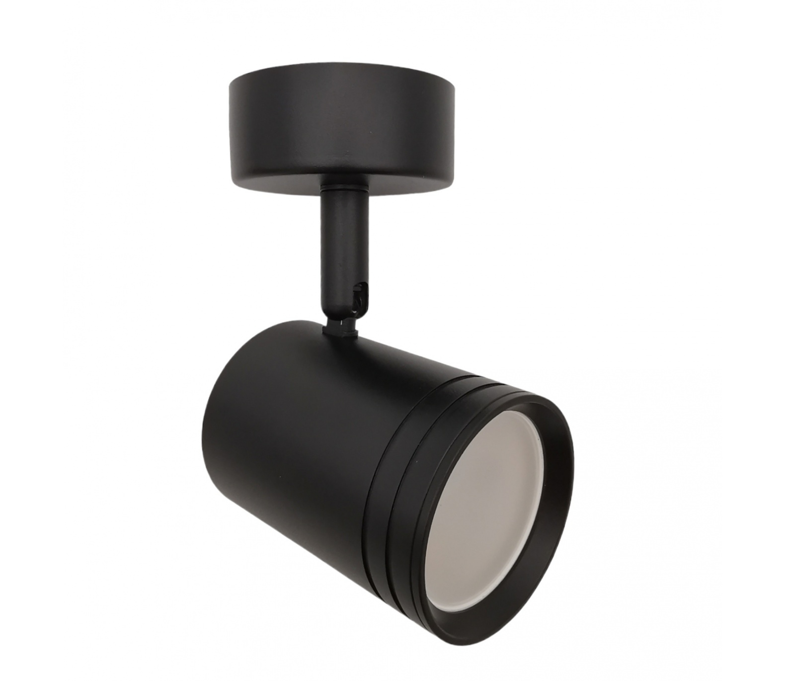 Faretto proiettore orientabile da soffitto parete a cilindro con attacco per led GU10 nero