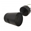 Faretto proiettore orientabile da soffitto parete a cilindro con attacco per led GU10 nero