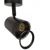 Faretto proiettore orientabile da soffitto parete a cilindro con attacco per led GU10 nero