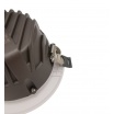 Faro led Downlight 12W foro Ø 105mm tondo da incasso plafoniera luce cob bianco naturale
