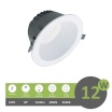 Faro led Downlight 12W foro Ø 105mm tondo da incasso plafoniera luce cob bianco naturale