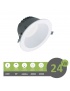 Faro led Downlight 24W foro Ø 140mm tondo da incasso plafoniera luce cob bianco naturale
