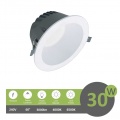 Faro led Downlight 30W foro Ø 165mm tondo da incasso plafoniera luce cob bianco naturale