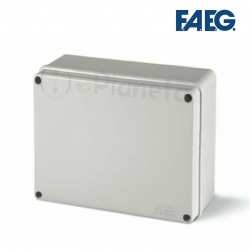 Scatola di derivazione 240x190x90 rettangolare da esterno tenuta stagna grigio impermeabile con pareti lisce