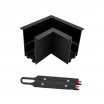 Connettore giunzione angolare e angolo curva nero per collegamento binario magnetico 48V