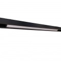 Faretto proiettore a barra lineare led 24W nero magnetico copertura opaca per binario 48V luce calda naturale bianca