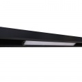 Faretto proiettore a barra lineare led 14W nero magnetico copertura opaca per binario 48V