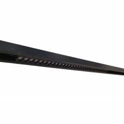 Faretto proiettore lineare barra led cob 24W nero magnetico per binario monofase 48V luce calda naturale bianca