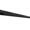 Faretto proiettore lineare barra led cob 24W nero magnetico per binario 48V luce calda naturale bianca