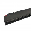 Faretto proiettore lineare barra led cob 24W nero magnetico per binario monofase 48V luce calda naturale bianca