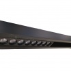 Faretto proiettore lineare barra led cob 24W nero magnetico per binario monofase 48V luce calda naturale bianca