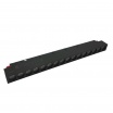 Faretto proiettore lineare barra led cob 18W nero magnetico per binario monofase 48V luce calda naturale bianca