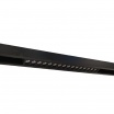 Faretto proiettore lineare barra led cob 18W nero magnetico per binario monofase 48V luce calda naturale bianca