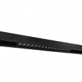 Faretto proiettore lineare barra led cob 18W nero magnetico per binario 48V luce calda naturale bianca