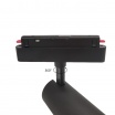 Faretto proiettore led 10W nero magnetico orientabile per binario monofase 48V direzionabile luce calda naturale bianca